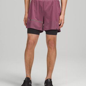 LULULEMON SURGE LINED SHORT 6" SE (S)